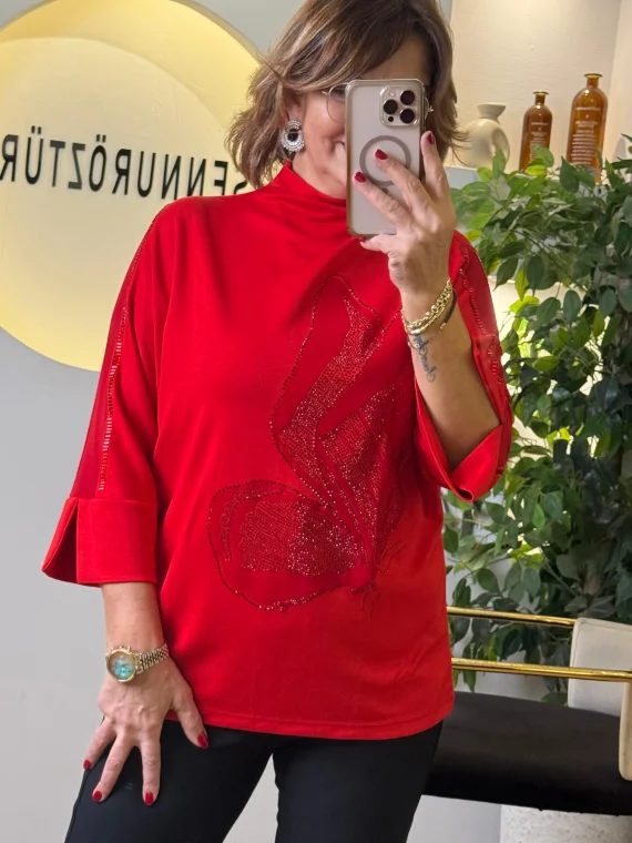 Kırmızı Bluz 9154