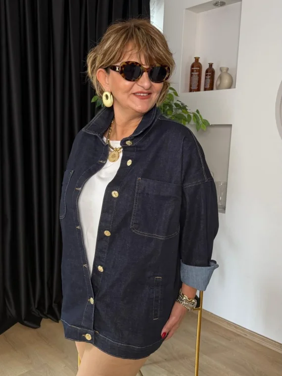 Koyu Mavi Kot Ceket 90200