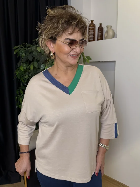 Krem V Yaka Bluz 4569