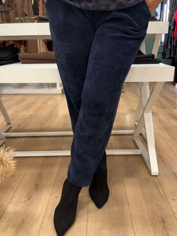 Lacivert Kadife Pantolon Y8600