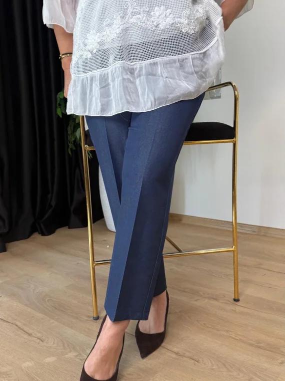 Mavi Arka Lastikli Pantolon 1010