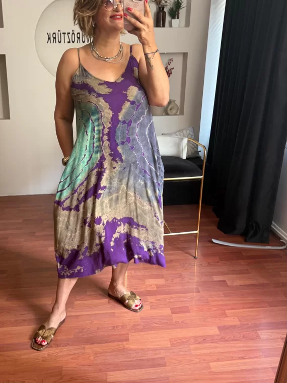 Mor Batik Elbise 230188