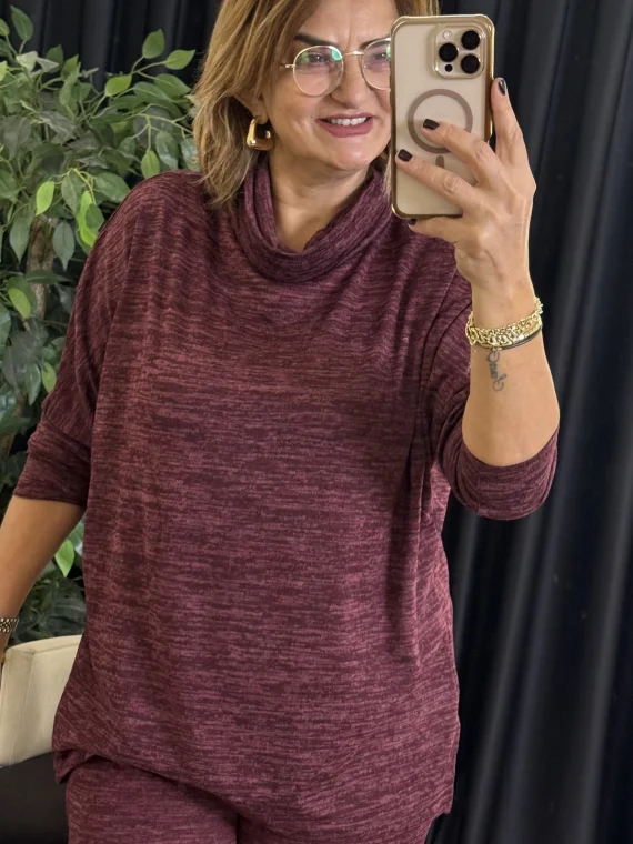 Mürdüm Degaje Tunik 22611