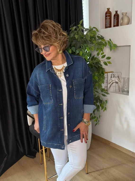 Orta Mavi Kot Ceket 90200