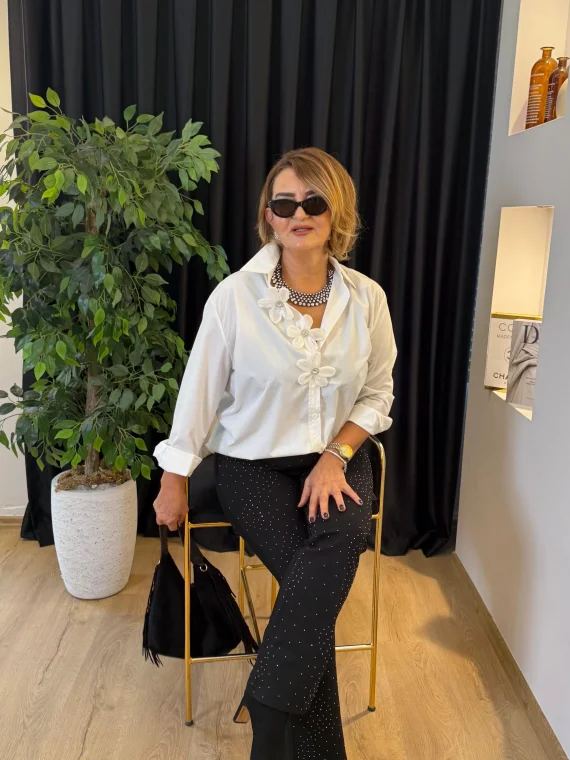 Papatya Desenli Gömlek 25İTZ84