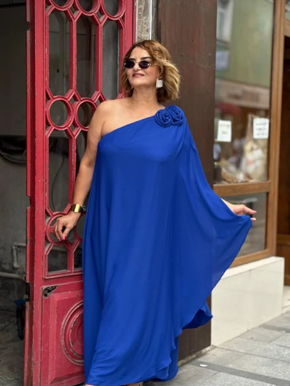 Saks Gül Detaylı Elbise 26YB2535