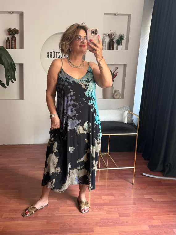 Siyah Batik Elbise 230188