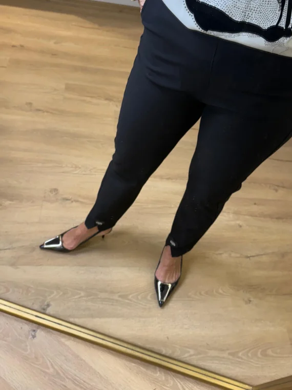 Siyah Beli Çizgili Pantolon 8259