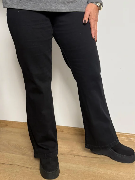 Siyah İspanyol Kot Pantolon LZA