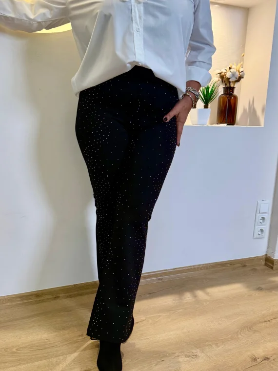 Siyah Taşlı Pantolon ENNA