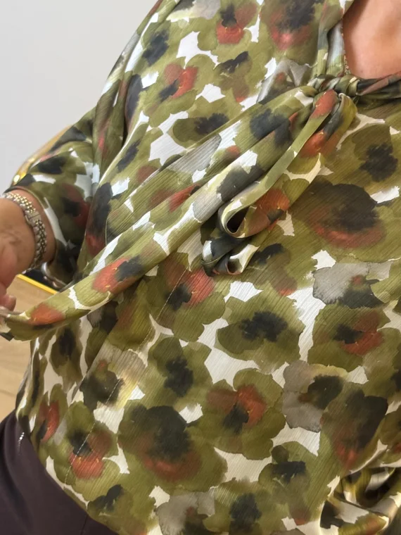 Yeşil Desenli Gömlek BG853