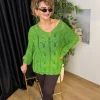 Yeşil Merserize Triko Bluz 1150