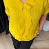 Sarı Keten Bluz 18149