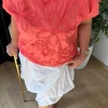 Nar Çiçeği Desenli Bluz 261387
