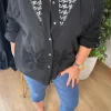 Siyah Pullu Gömlek 82306