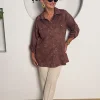 Acı Kahve Çelikli Gömlek 26-6134