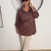 Acı Kahve Çelikli Gömlek 26-6134