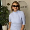 Bebe Mavisi Dik Yaka Triko Bluz 8103