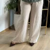 Bej Keten Pantolon 207-1