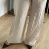 Bej Keten Pantolon 207-1