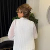 Beyaz Dantelli Gömlek 5642