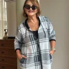 Beyaz-Siyah Desenli Sweat Takım 8027