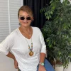 Beyaz Triko Kazak Y82581