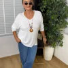 Beyaz Triko Kazak Y82581