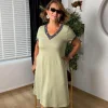 Çağla Rengi Elbise 34532Y