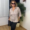 Camel Nakışlı Gömlek 5551