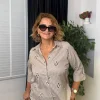 Camel Nakışlı Gömlek 5551