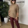 Cappuccıno Dik Yaka Triko Bluz 8103
