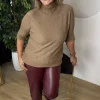 Cappuccıno Dik Yaka Triko Bluz 8103