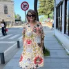 Desenli Elbise BY124