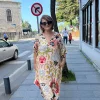 Desenli Elbise BY124