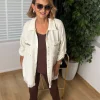 Ekru Kaşe Gömlek 26-6179