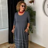 Füme Parçalı Elbise 23018