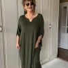 Haki Cepli Elbise 001