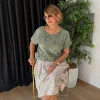 Haki Desenli Bluz 261387