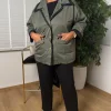 Haki İnce Baharlık Ceket 4001