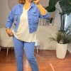 İndigo Ceket Takım 4873