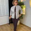 Kahve İkili Gömlek Takım 5519