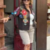 Kahverengi İşlemeli Ceket BY130