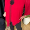 Kırmızı Taş Desenli Bluz 1036