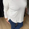 Lacivert Bisiklet Yaka Uzun Kollu Bluz 20726