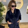 Lacivert Biyeli Ceket 6706