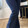 Lacivert İspanyol Paça Kot Pantolon 4015