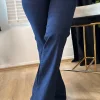 Lacivert İspanyol Paça Kot Pantolon 4015
