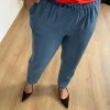 Mavi Beli Lastikli Pantolon 1036