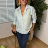 Mavi Çizgili Poplin Gömlek BG890